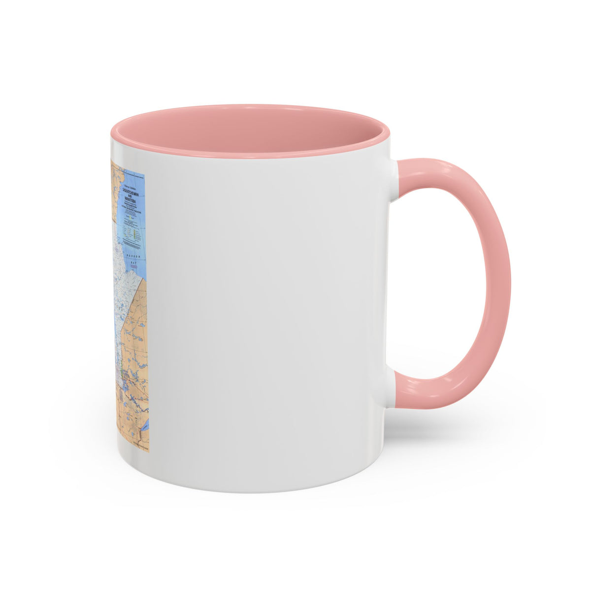 Canada - Saskatchewan & Manitoba (1979) (Map) Accent Coffee Mug