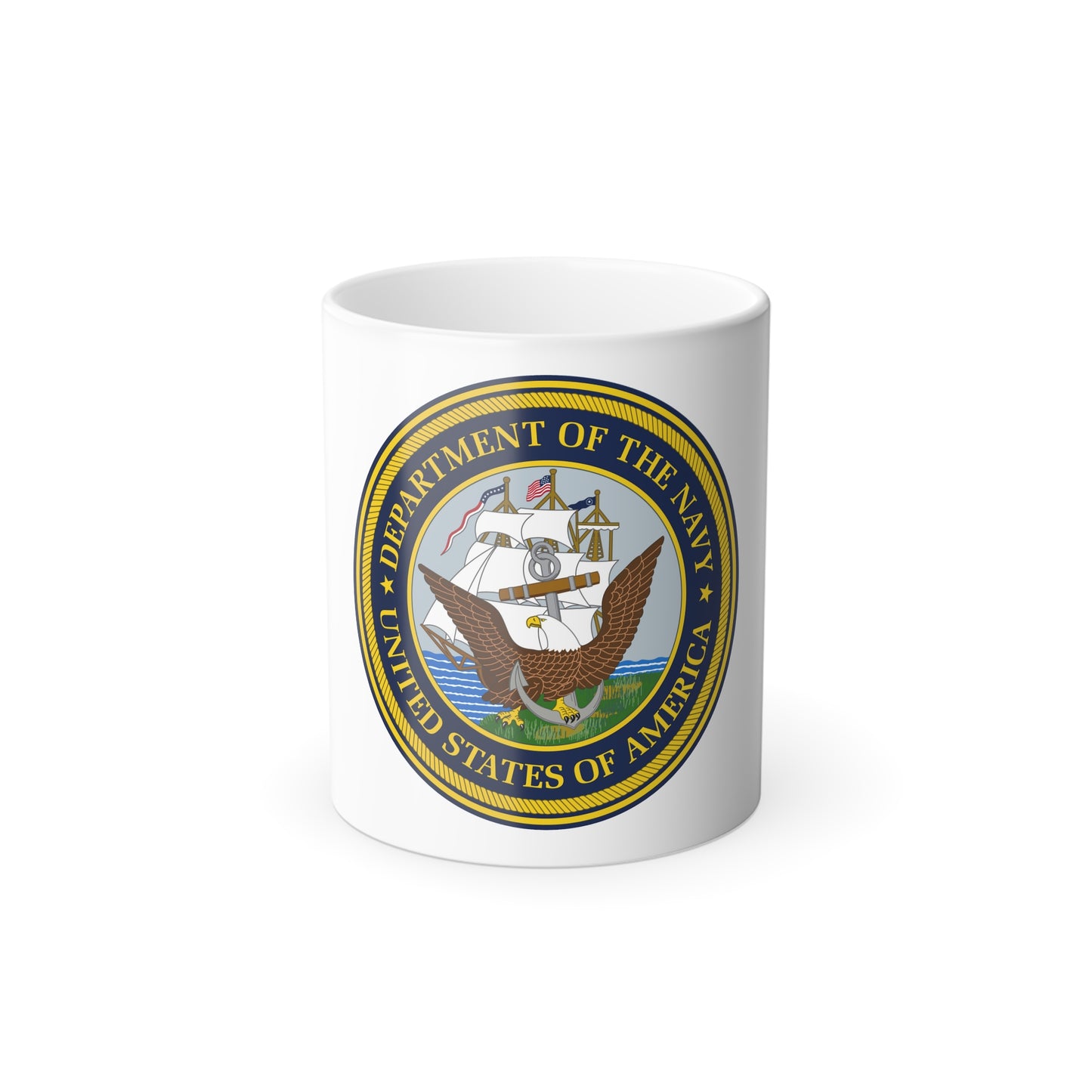 Official Seal of the Department of the Navy (U.S. Navy) Color Changing Mug 11oz