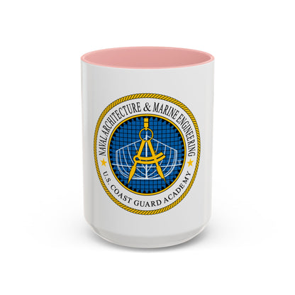 USCG Academy NA&ME (U.S. Coast Guard) Accent Coffee Mug