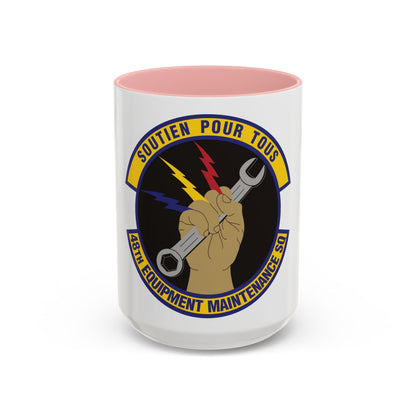 48th Equipment Maintenance Squadron (U.S. Air Force) Accent Coffee Mug