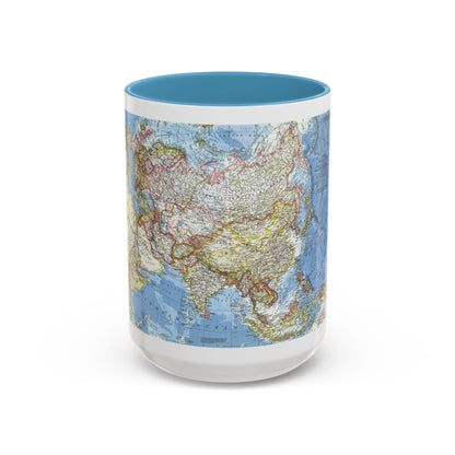 Asia and Adjacent Areas (1959) (Map) Accent Coffee Mug