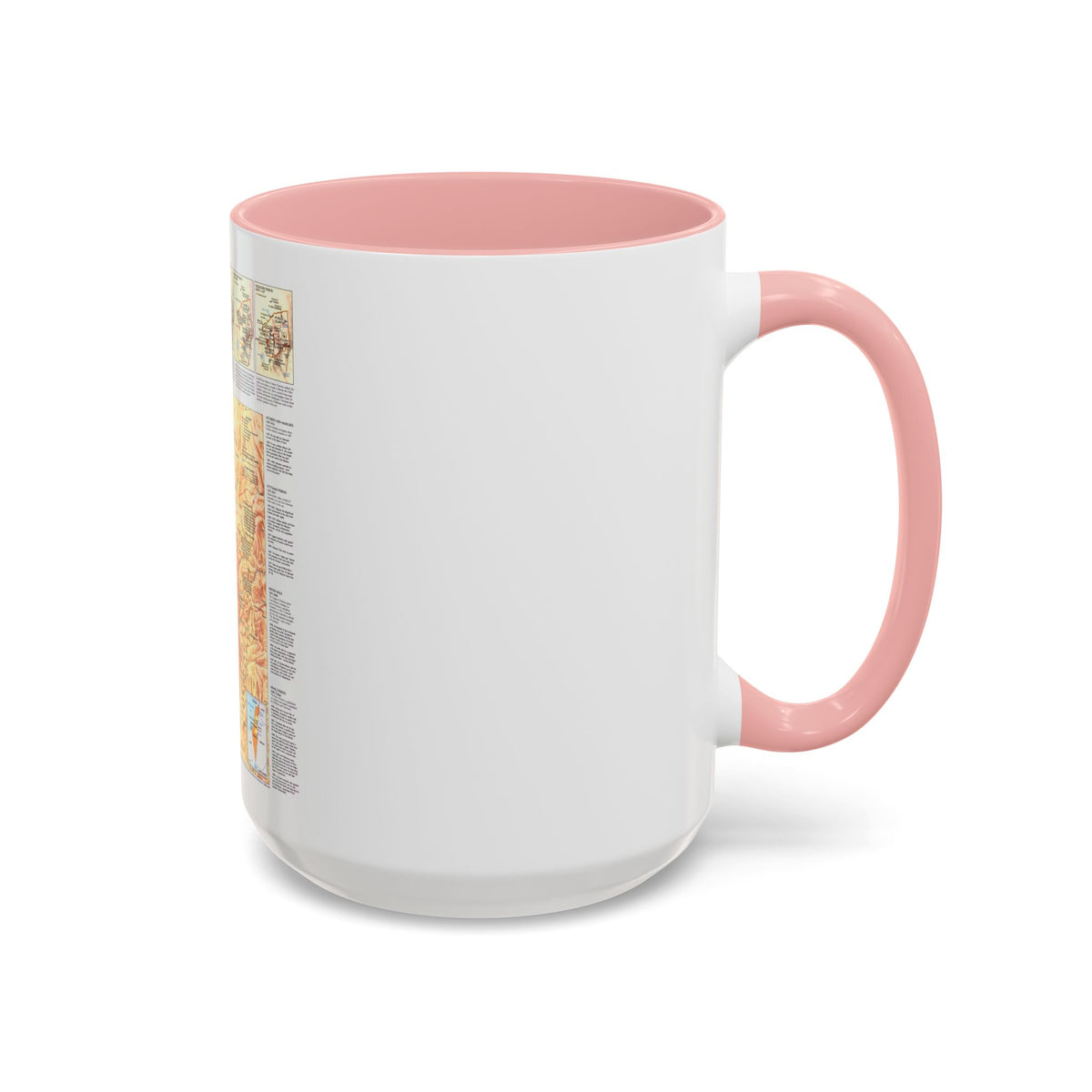 Jerusalem (1996) (Map) Accent Coffee Mug