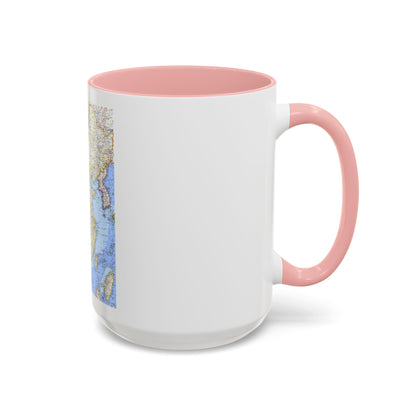 China (1964) (Map) Accent Coffee Mug