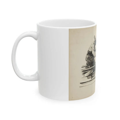 Blue Book Magazine Illustration - White Coffee Mug-Go Mug Yourself