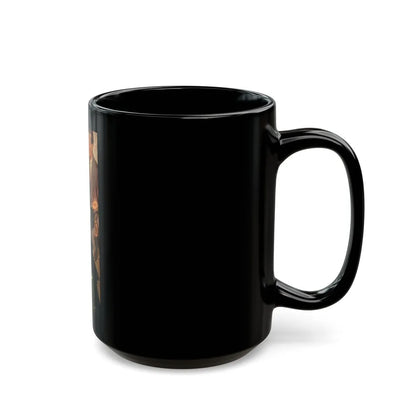 Don't Tell Me Why You Love Me, Saturday Evening Post, April 9, 1949 - Black Coffee Mug-Go Mug Yourself