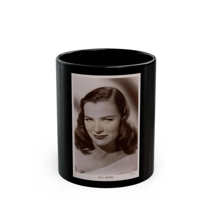 Ella Raines #239 (Vintage Female Icon) Black Coffee Mug-11oz-Go Mug Yourself