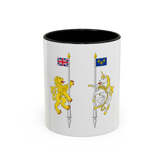 Supporters from the coat of arms of Canada - Accent Coffee Mug