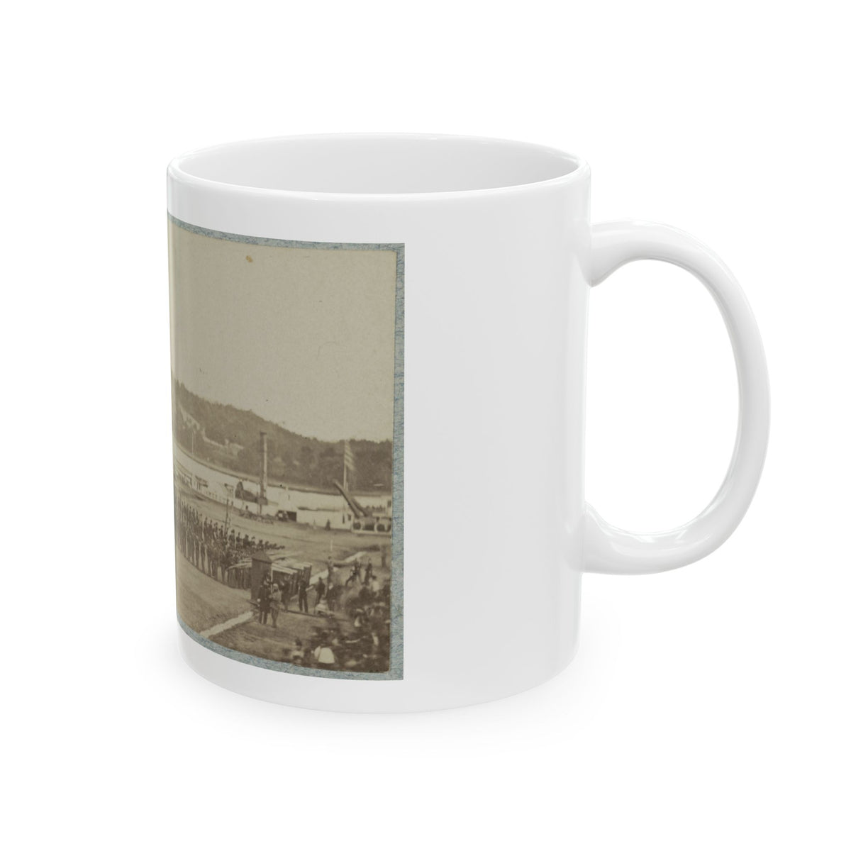 71st New York State Militia At Washington Navy Yard (U.S. Civil War) White Coffee Mug