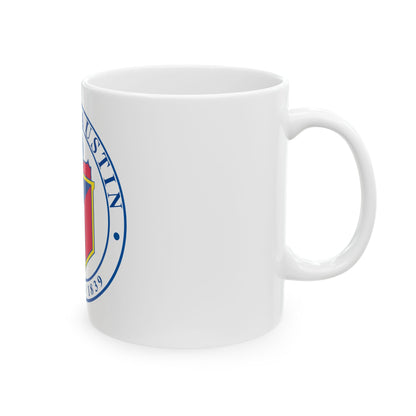 Seal of Austin TX - White Coffee Mug