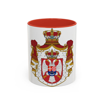 Coat of arms of the Kingdom of Yugoslavia - Accent Coffee Mug
