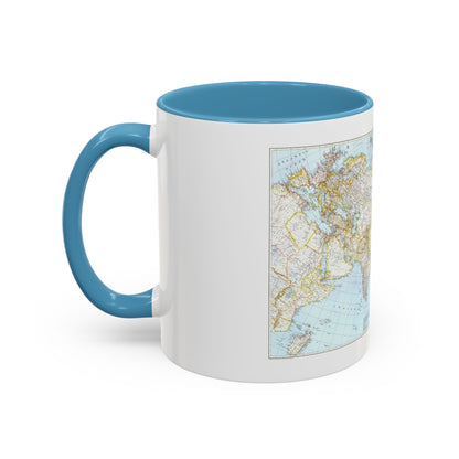 Asia and Adjacent Areas (1942) (Map) Accent Coffee Mug