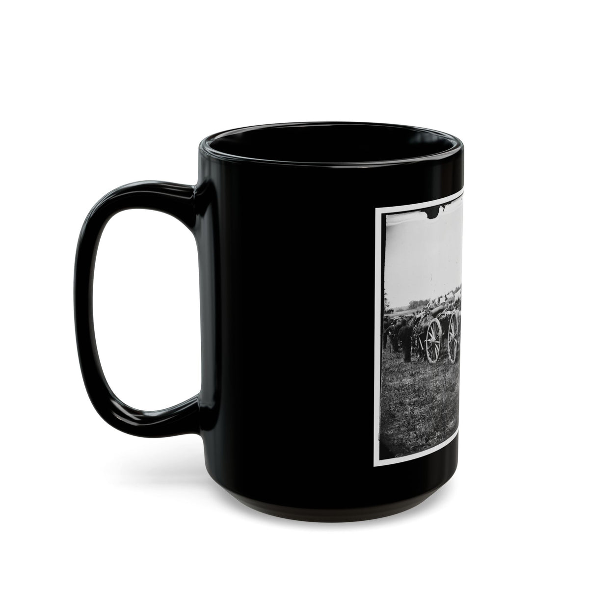 Richmond, Va., Vicinity. 20-Pdr. V Parrott Rifled Guns Of The 1st New York Battery (U.S. Civil War) Black Coffee Mug