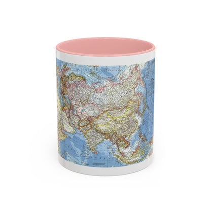 Asia and Adjacent Areas (1959) (Map) Accent Coffee Mug