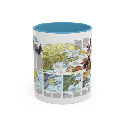 USA - Northern Approaches 2 (1985) (Map) Accent Coffee Mug