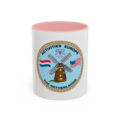 USCG Activities Europe the Netherlands (U.S. Coast Guard) Accent Coffee Mug