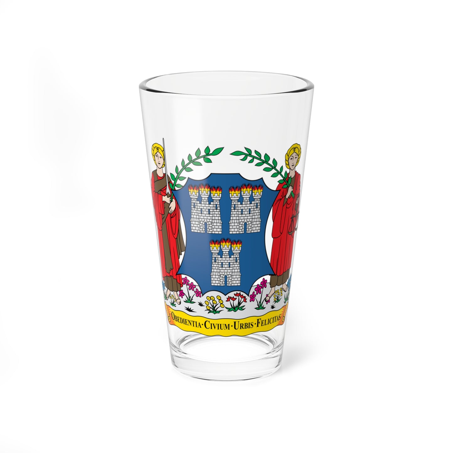 Coat-of-arms-of-Dublin (Ireland) (Coat of Arms) Pint Glass 16oz