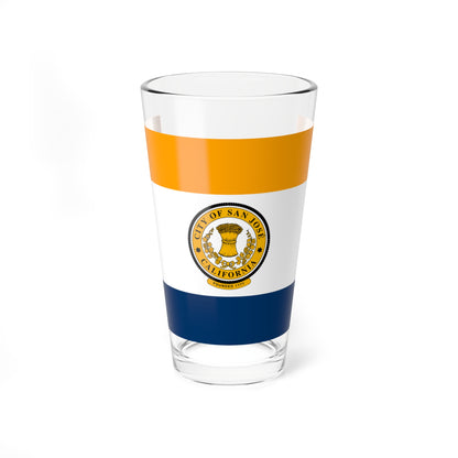 Flag of San José California (United States) Pint Glass 16oz