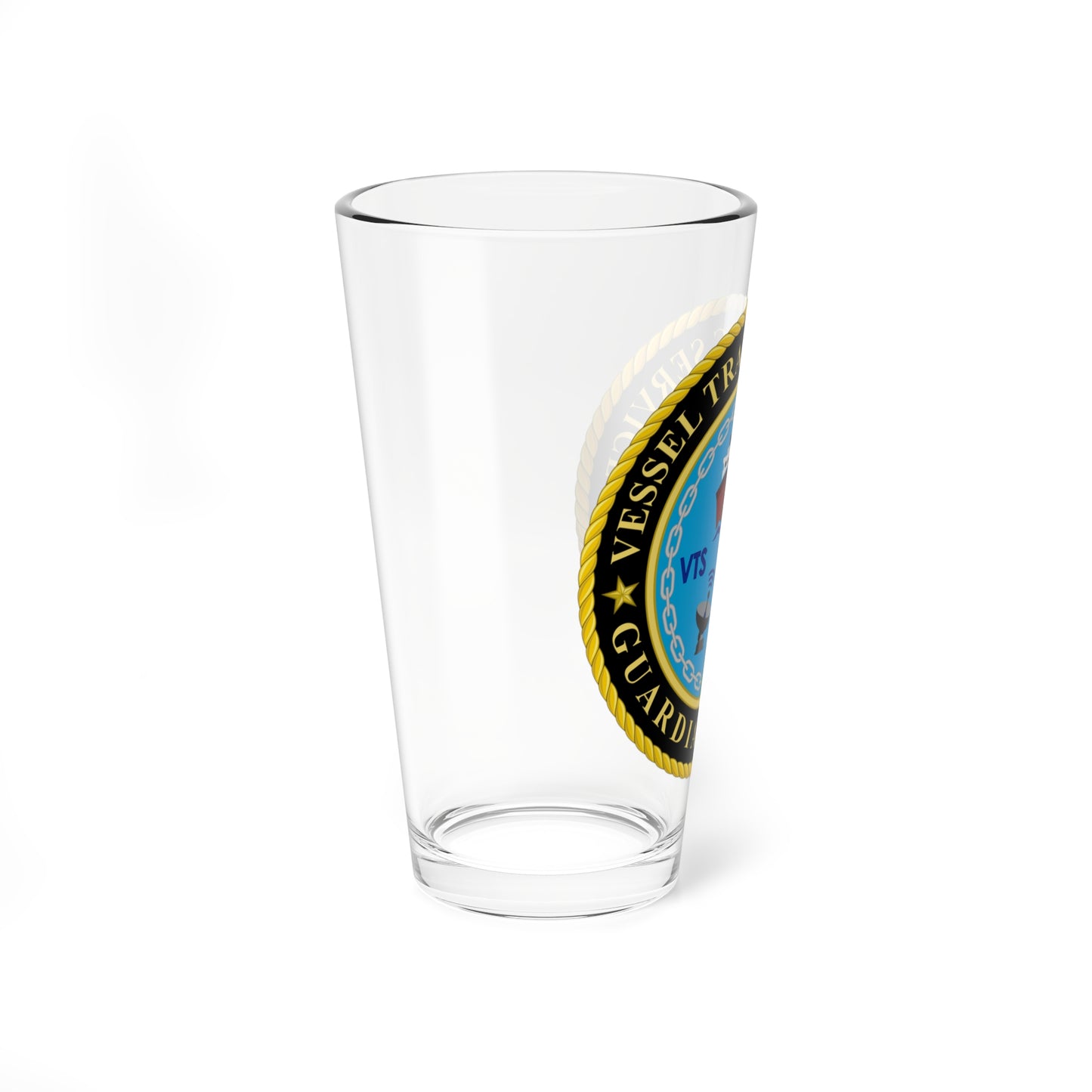 Vessel traffic service - Italian Coast Guard (Italy) (Coat of Arms) Pint Glass 16oz