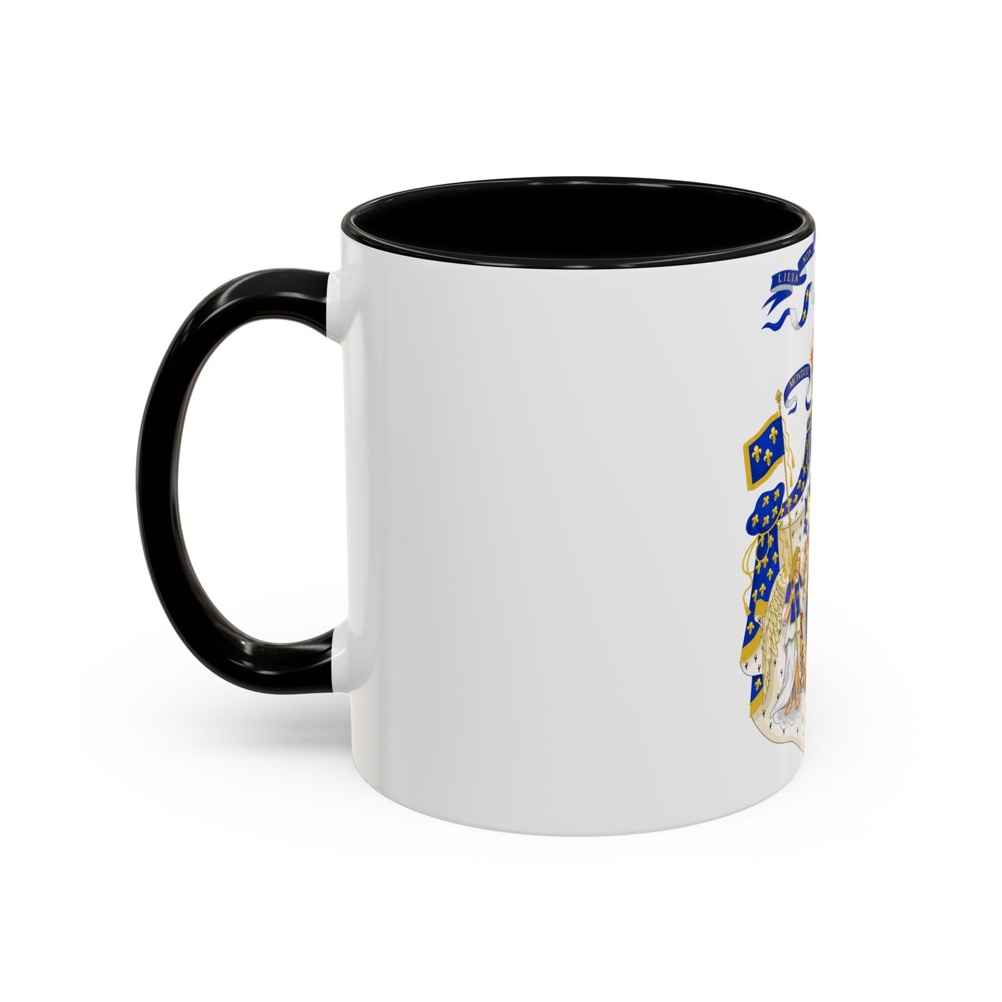 Grand Royal Coat of Arms of France - Accent Coffee Mug