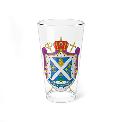 Coat of arms of Yosafat Moschych (Ukraine) (Coat of Arms) Pint Glass 16oz
