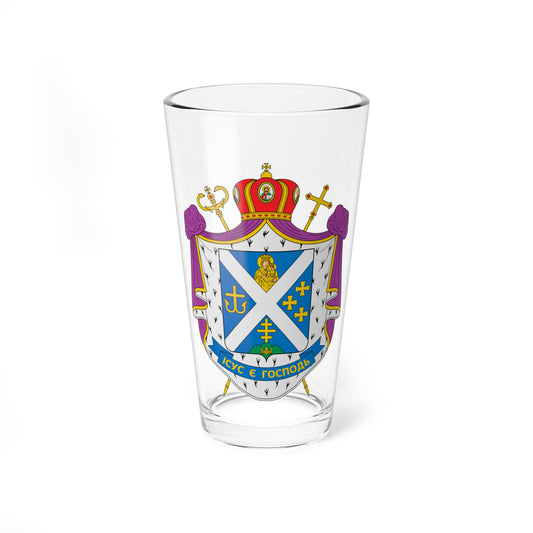 Coat of arms of Yosafat Moschych (Ukraine) (Coat of Arms) Pint Glass 16oz