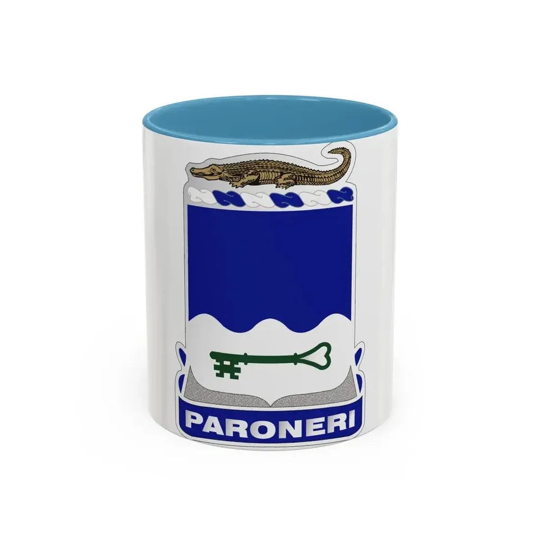 211th Infantry Regiment (U.S. Army) Accent Coffee Mug 11oz Light Blue - Go Mug Yourself