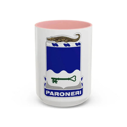 211th Infantry Regiment (U.S. Army) Accent Coffee Mug 15oz Pink - Go Mug Yourself