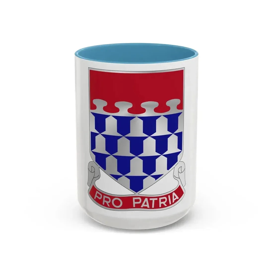 212 Artillery Regiment (U.S. Army) Accent Coffee Mug 15oz Light Blue - Go Mug Yourself