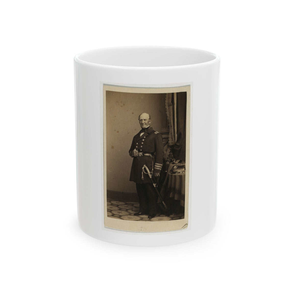 Stringham, New York (U.S. Civil War) White Coffee Mug