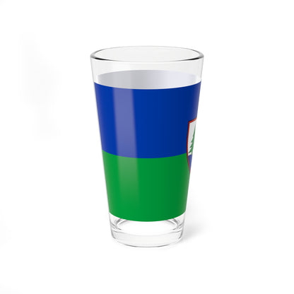 Flag of Balatonfenyves (Hungary) Pint Glass 16oz