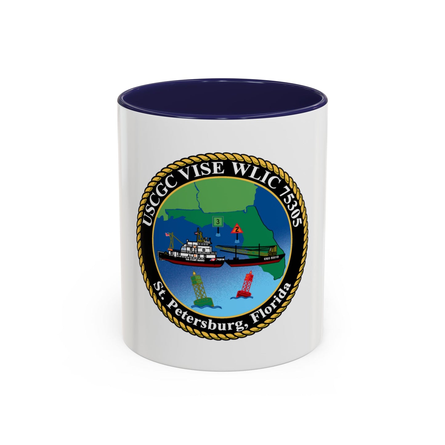 USCGC VISE WLIC 75305 (U.S. Coast Guard) Accent Coffee Mug