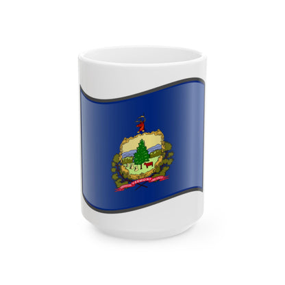 Nuvola Vermont flag (United States) White Coffee Mug