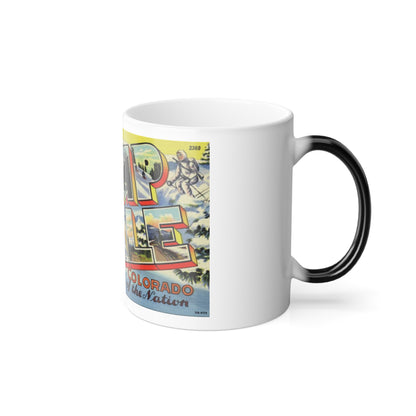 Greetings from Camp Hale Colorado (Greeting Postcards) Color Changing Mug 11oz