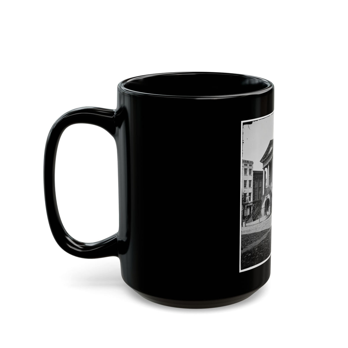Charleston, S.C. The Old Market House (188 Meeting Street) (U.S. Civil War) Black Coffee Mug