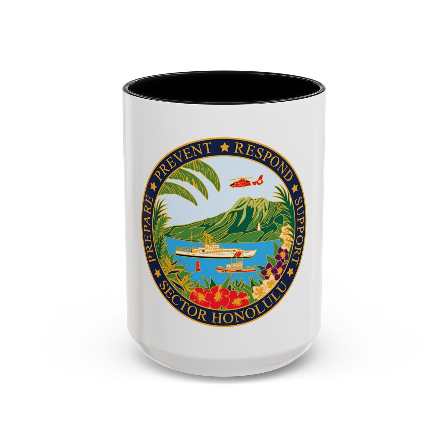 USCG Sector Honolulu (U.S. Coast Guard) Accent Coffee Mug