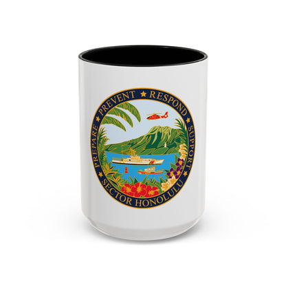 USCG Sector Honolulu (U.S. Coast Guard) Accent Coffee Mug