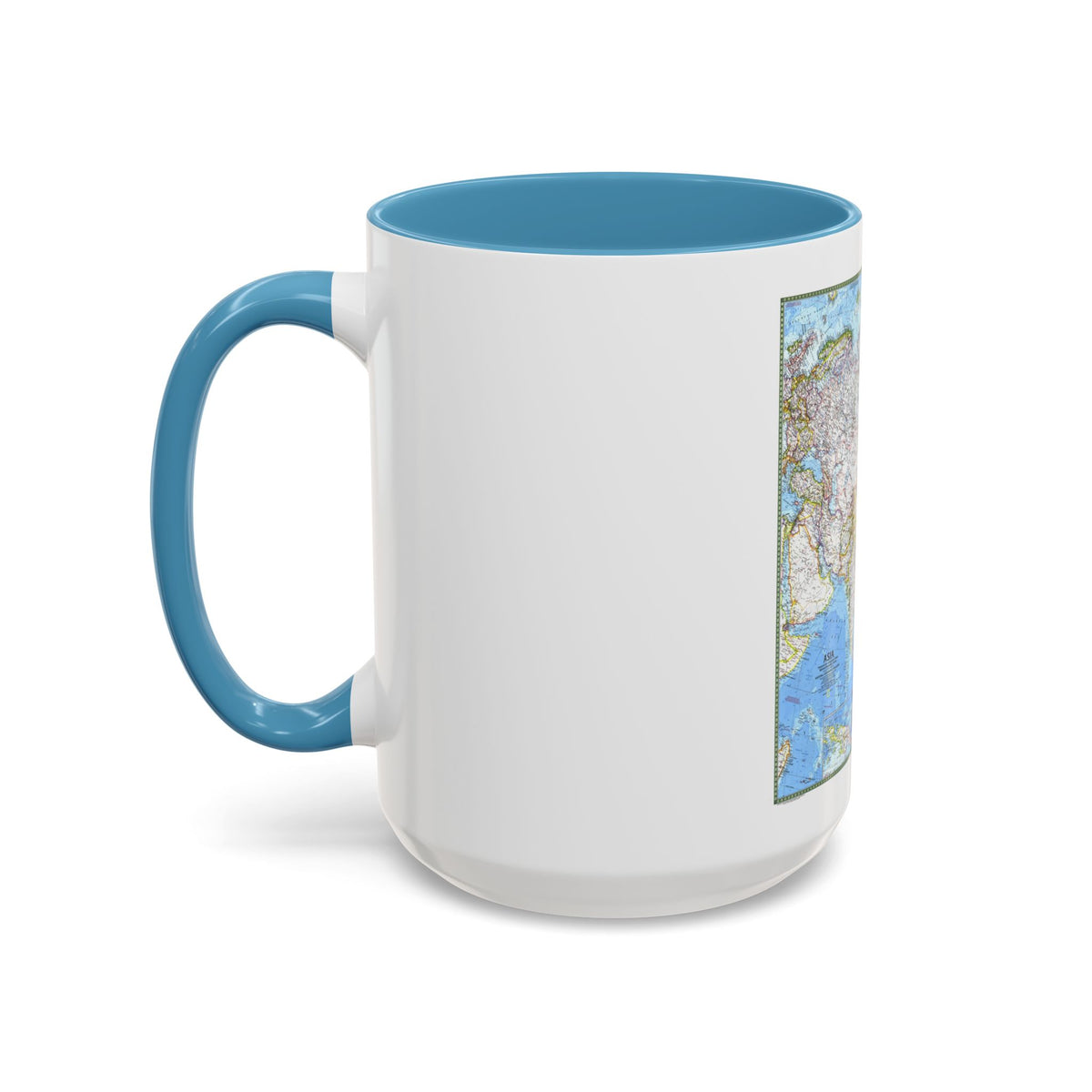 Asia (1971) (Map) Accent Coffee Mug