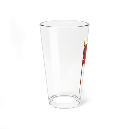 Cavalry Standard of the Hungarian Peoples Army 1950-1957 with staff (Hungary) Pint Glass 16oz