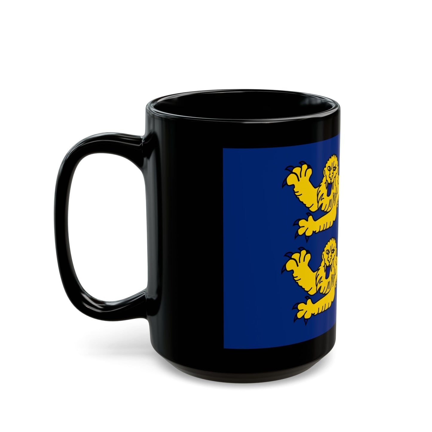 Flag of Manche France 2 - Black Coffee Mug-Go Mug Yourself