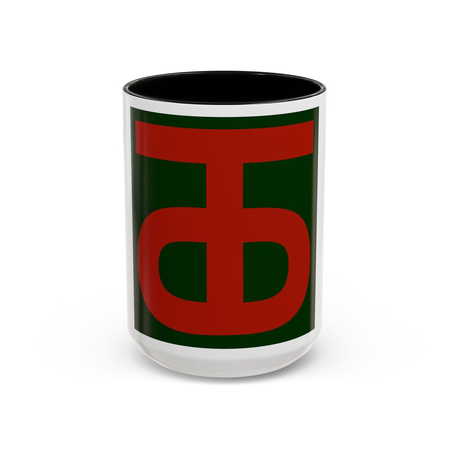 Tasse à café avec patch de la 90e division d'infanterie (armée américaine)