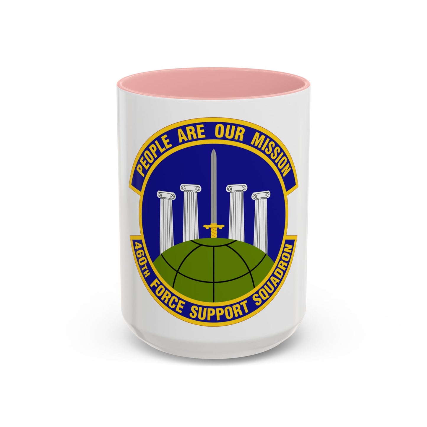460 Force Support Squadron AFSPC (U.S. Air Force) Accent Coffee Mug