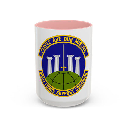 460 Force Support Squadron AFSPC (U.S. Air Force) Accent Coffee Mug