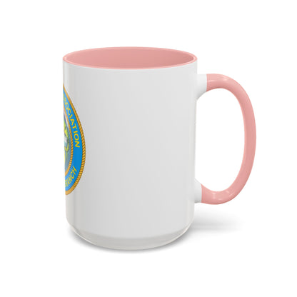 USCG EnlAssocCaribbean Branch (U.S. Coast Guard) Accent Coffee Mug