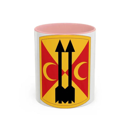 212th Field Artillery Brigade (U.S. Army) Accent Coffee Mug 11oz Pink - Go Mug Yourself