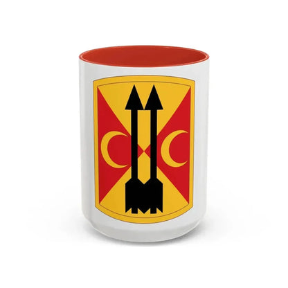 212th Field Artillery Brigade (U.S. Army) Accent Coffee Mug 15oz Red - Go Mug Yourself