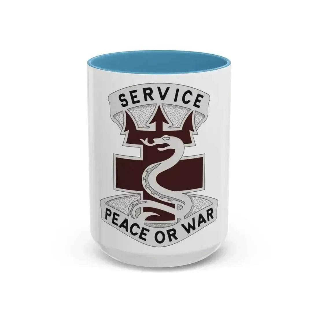 213 Medical Brigade 2 (U.S. Army) Accent Coffee Mug 15oz Light Blue - Go Mug Yourself
