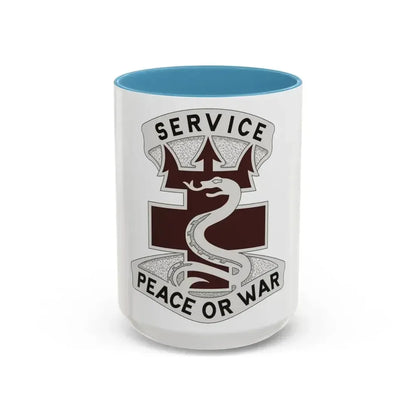 213 Medical Brigade 2 (U.S. Army) Accent Coffee Mug 15oz Light Blue - Go Mug Yourself