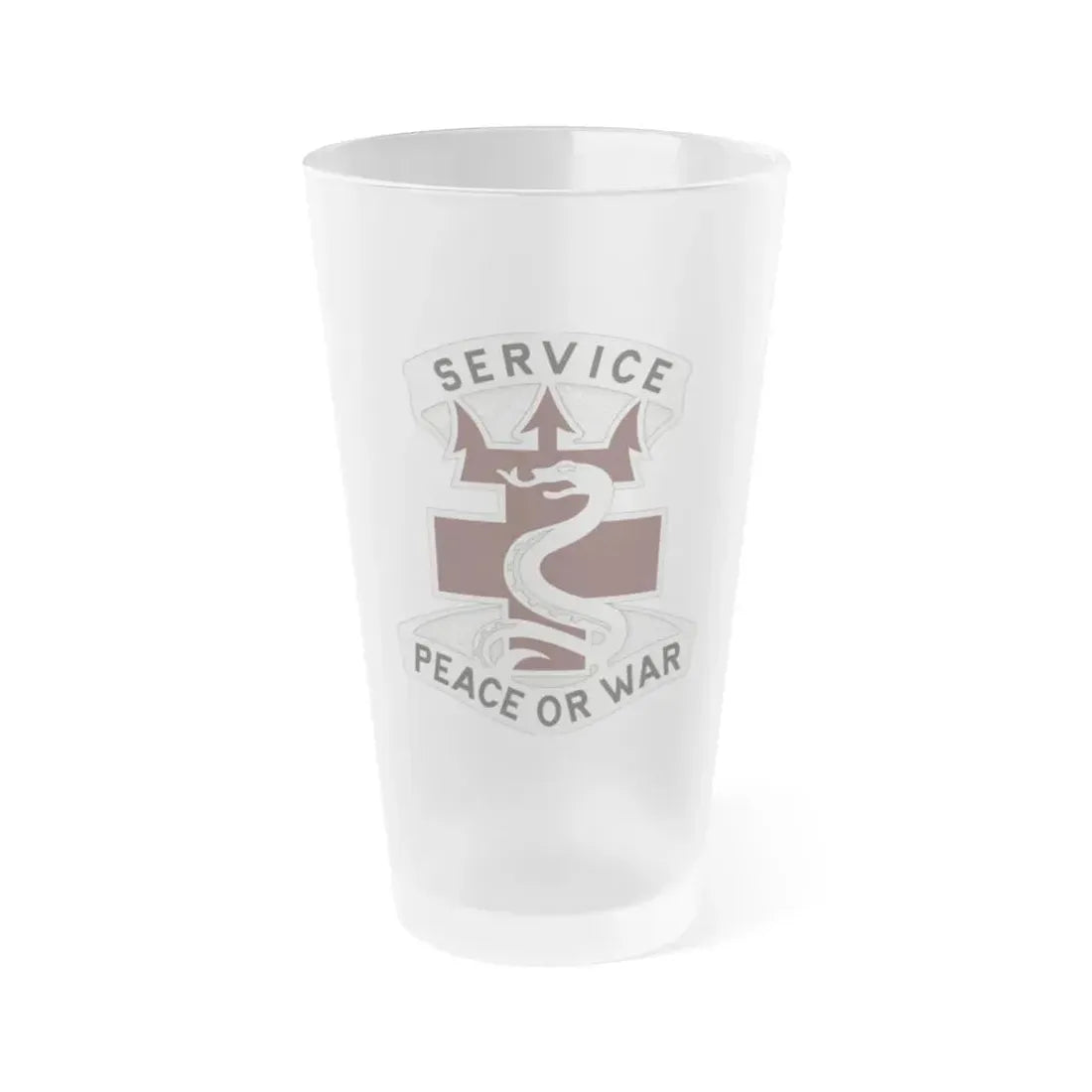 213 Medical Brigade 2 (U.S. Army) Frosted Pint Glass 16oz Default Title - Go Mug Yourself