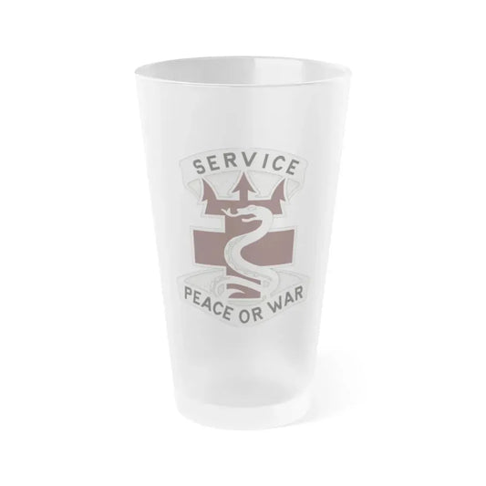 213 Medical Brigade 2 (U.S. Army) Frosted Pint Glass 16oz Default Title - Go Mug Yourself