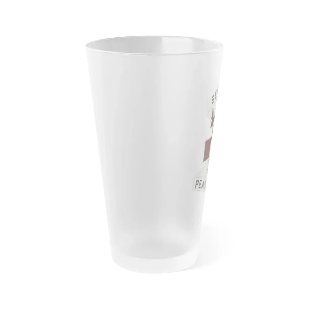 213 Medical Brigade 2 (U.S. Army) Frosted Pint Glass 16oz - Go Mug Yourself